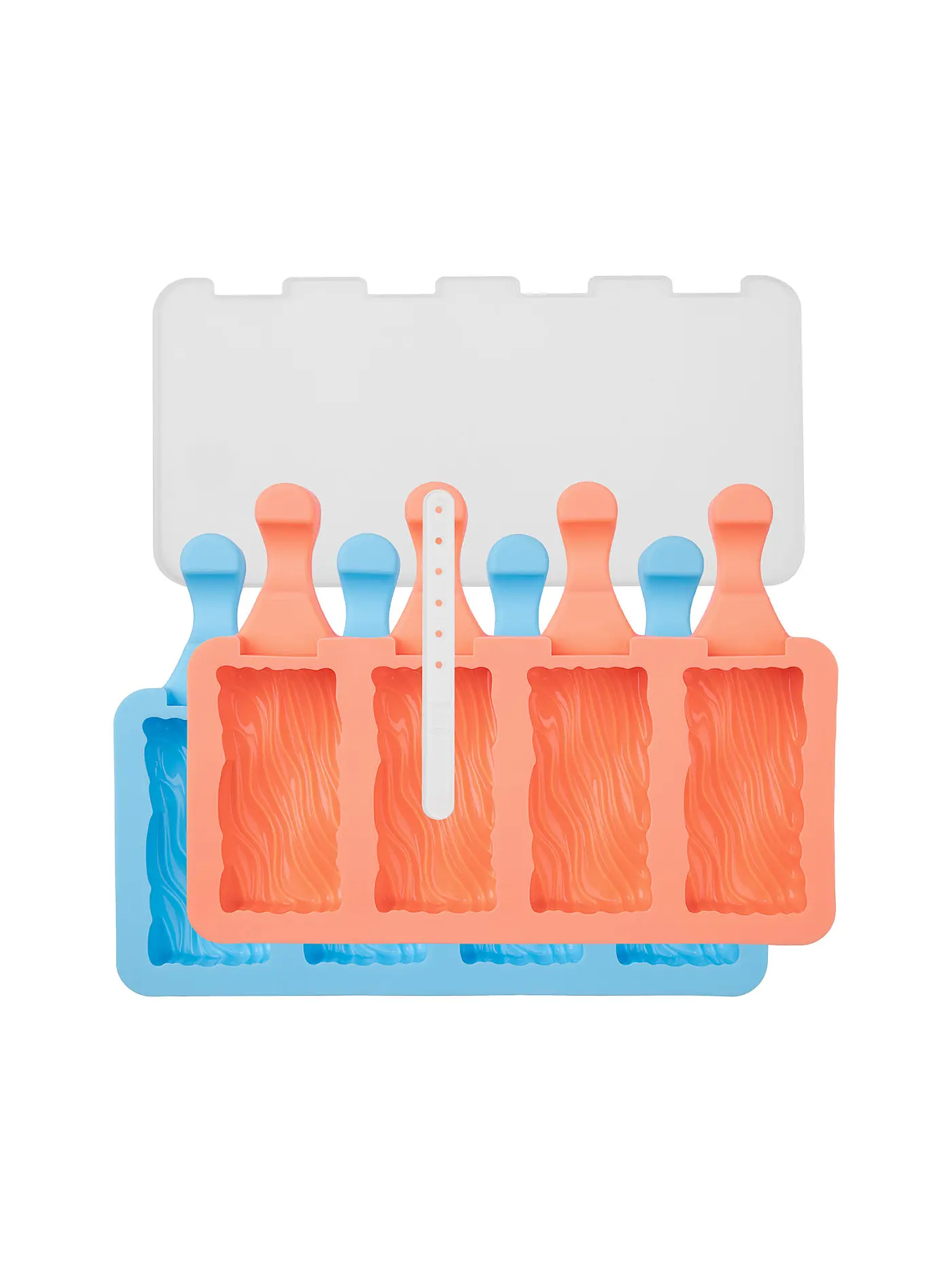 LURCH | Eisform 2er Set POPSICLE ICEFORM WAVE Aquamarine Peach | 